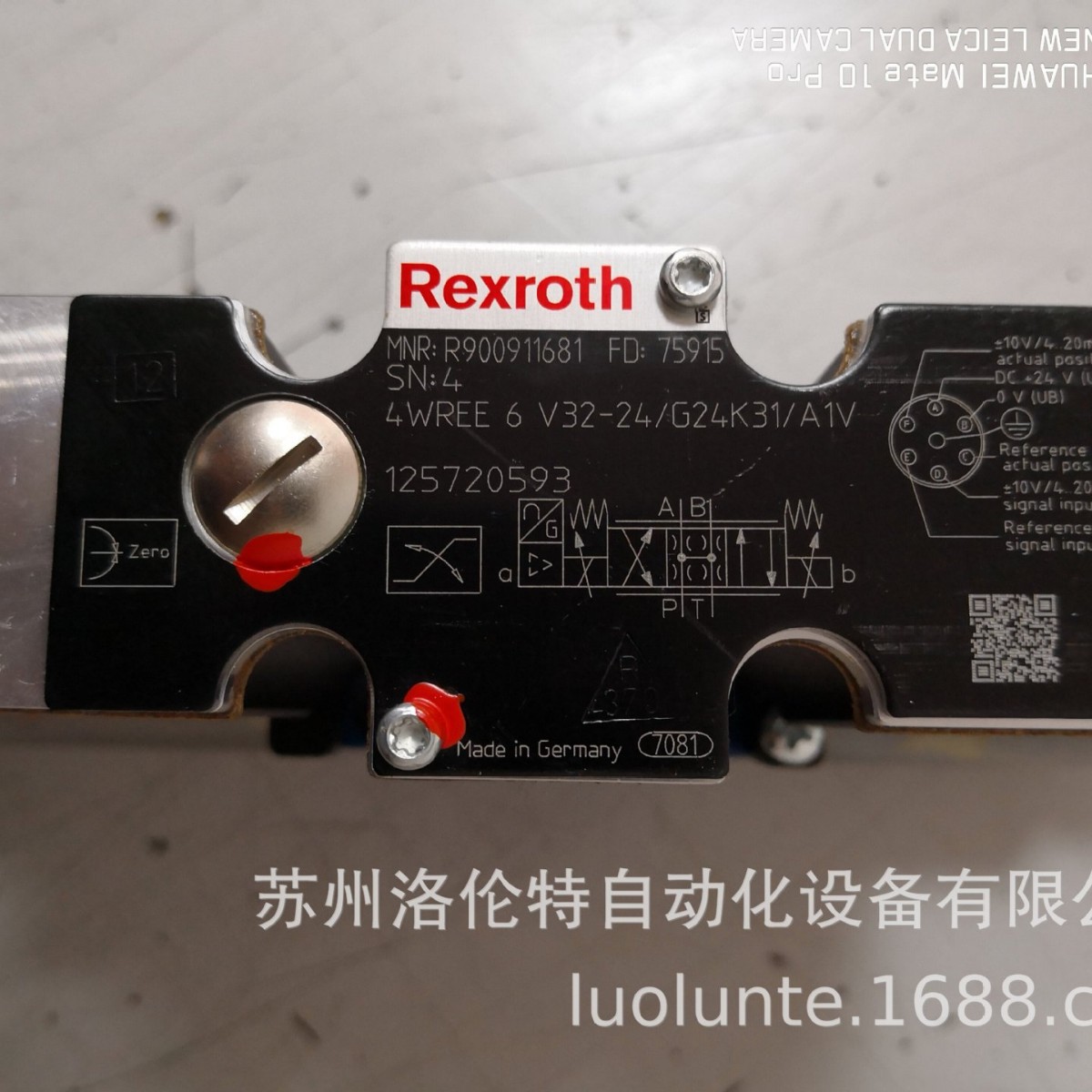 R900911681  4WREE6V32-2X/G24K31/A1V Rexroth/比例阀/全新原装