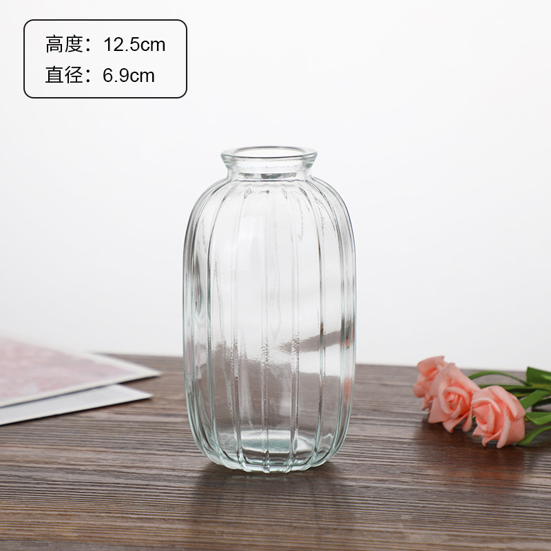 Juego de jarrones pequeños populares de Amazon, jarrones de estilo europeo para arreglos florales, decoración de alta gama para sala de estar y cocina