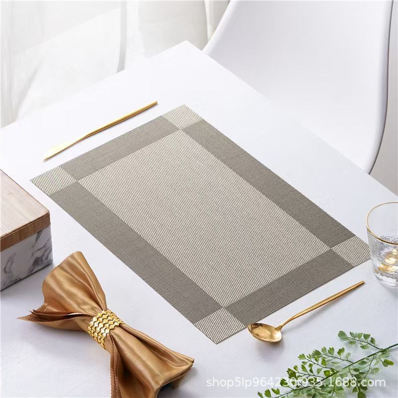 almohadilla de comedor almohadilla de aislamiento térmico almohadilla de mesa a prueba de quemaduras almohadilla de platos impermeable a prueba de aceite sin lavado estilo chino precio al por mayor espeso estilo nórdico