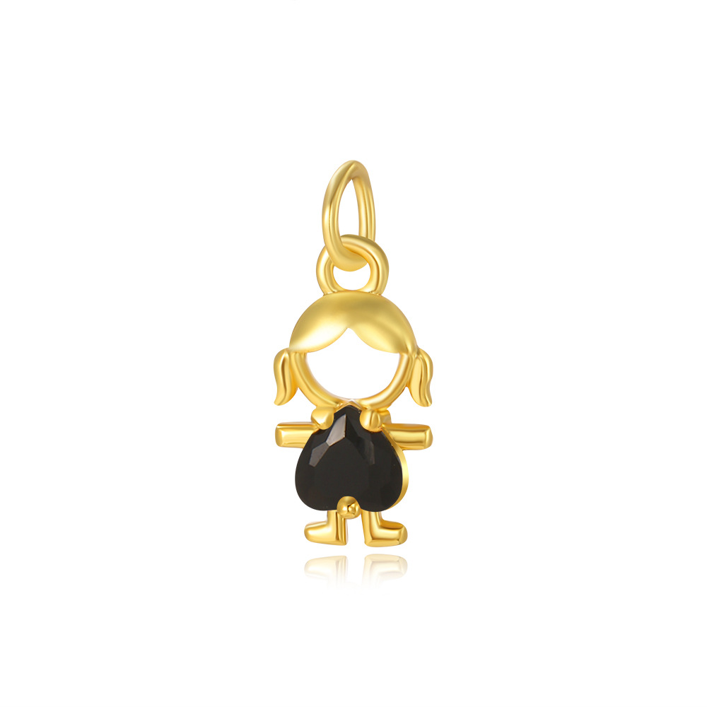 2g Weight Pendant Jewelry Making Type 8*18mm Jewelry Making Size Zircon Inlay Material DIY Jewelry Accessories Classification 1 Piece Quantity Copper Material Human Pattern Polished Finish Inlay Design Shiny, IG Style Style 1 Piece 8*18mm Copper Zircon Human Polished Pendant 17