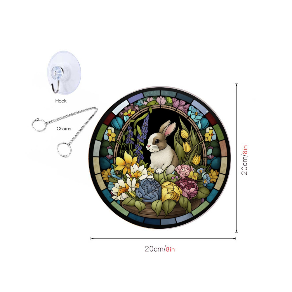 95g Weight pendant Home Textiles & Decor Type Acrylic Material Easter Festival Rabbit Pattern Casual, Elegant, Classical Style Easter Casual Elegant Classical Rabbit Arylic Party Supplies Decorations 33