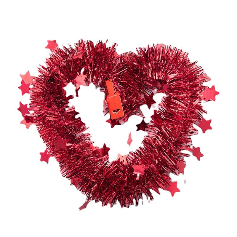 Venta al por mayor de bodas y fiestas de Navidad decoración de eventos estrella de cinco puntas cinta de color flor de hierba tira de color 2 metros envío gratis