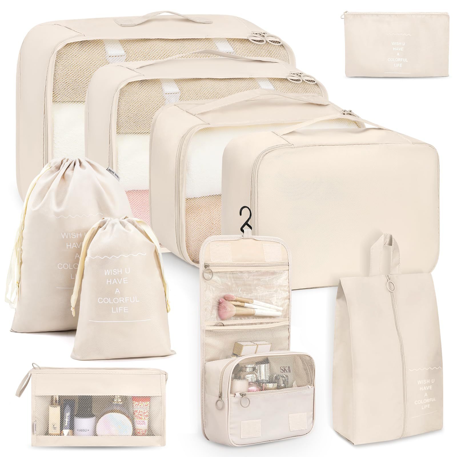 (세안과 메이크업 10종 세트) 베이지