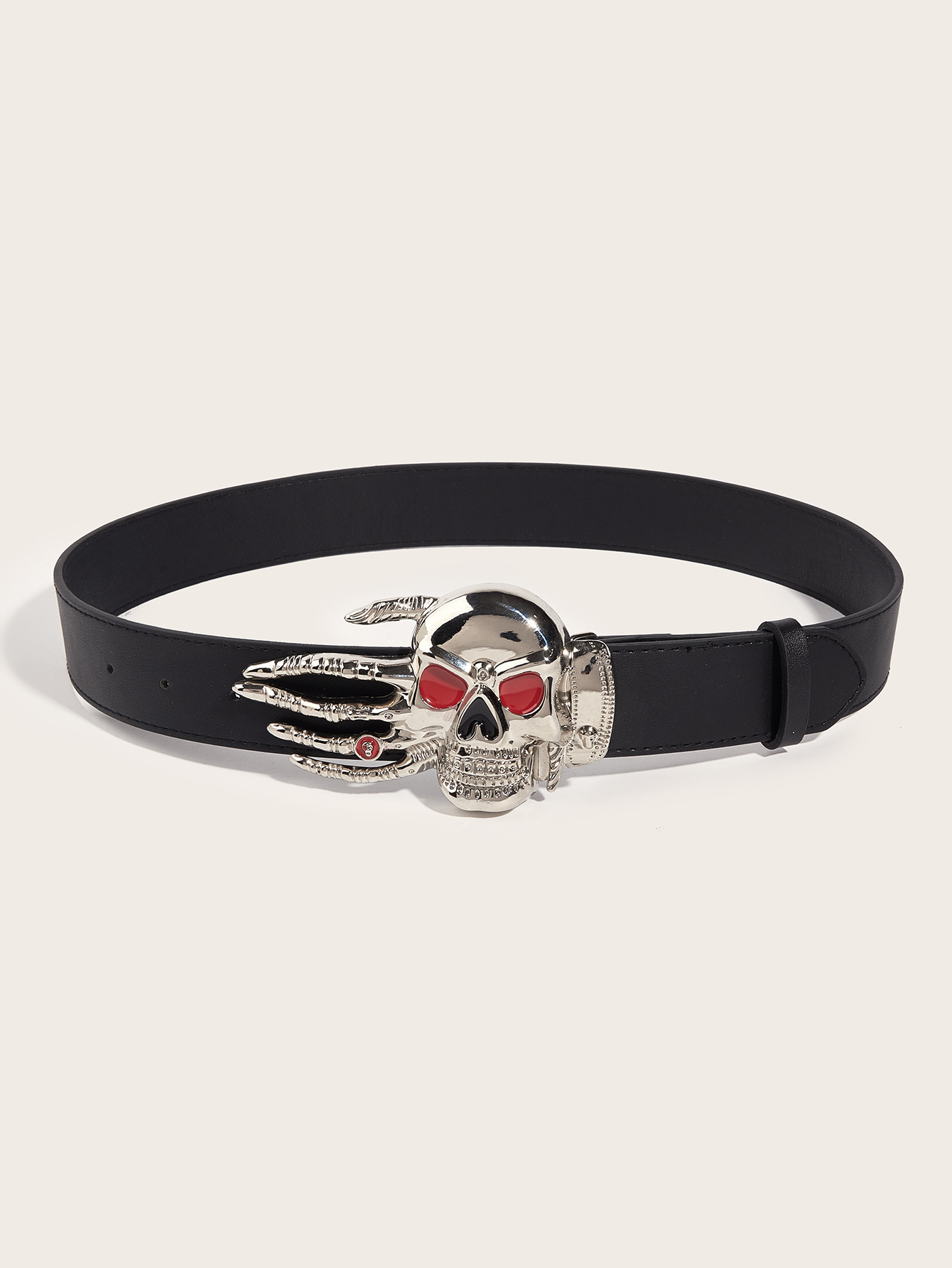Hip-hop Exaggerated Punk Skull Pu Leather Alloy Unisex Leather Belts display picture 3