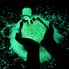 3-5mm夜光沙 发光园艺水族鱼缸造景彩色石子许愿瓶夜光颗粒沙批发