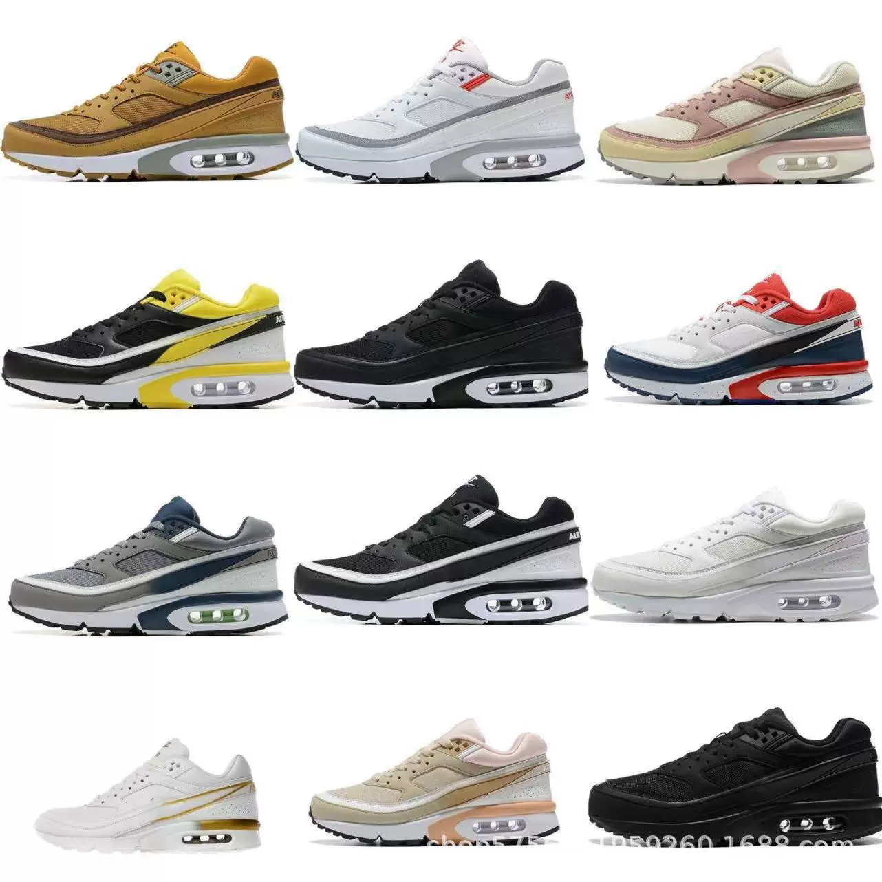 2022 новые трансграничные экспортные кроссовки MAX BW91 на воздушной подушке, сетчатые дышащие и износостойкие мужские и женские кроссовки для спорта и отдыха.