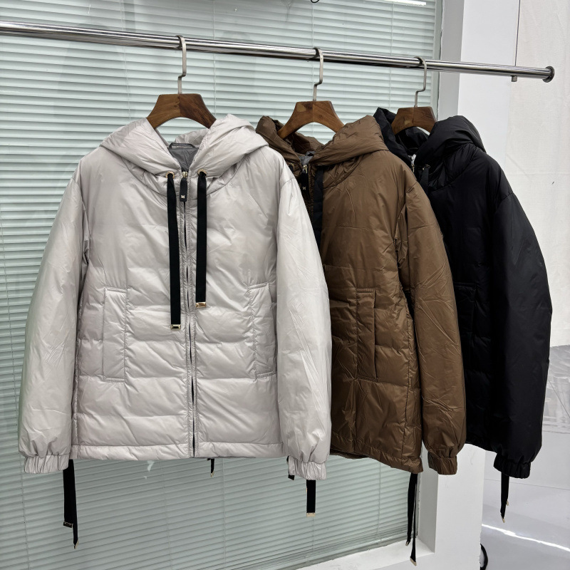 demi-season velvet down jacket with hood