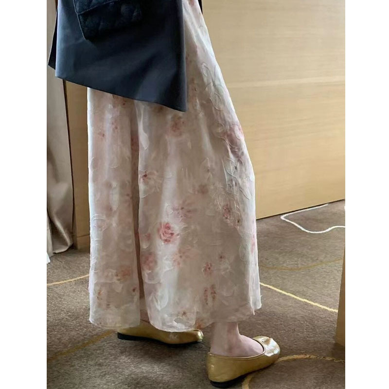 Fresh and Romantic Gentle Style Skirt Women's 2025 Summer New Style Unique Super Nice Floral High-grade Long Dress Fresh and Romantic Gentle Style Skirt Women's 2025 Summer New Style Unique Super Nice Floral High-grade Long Dress
