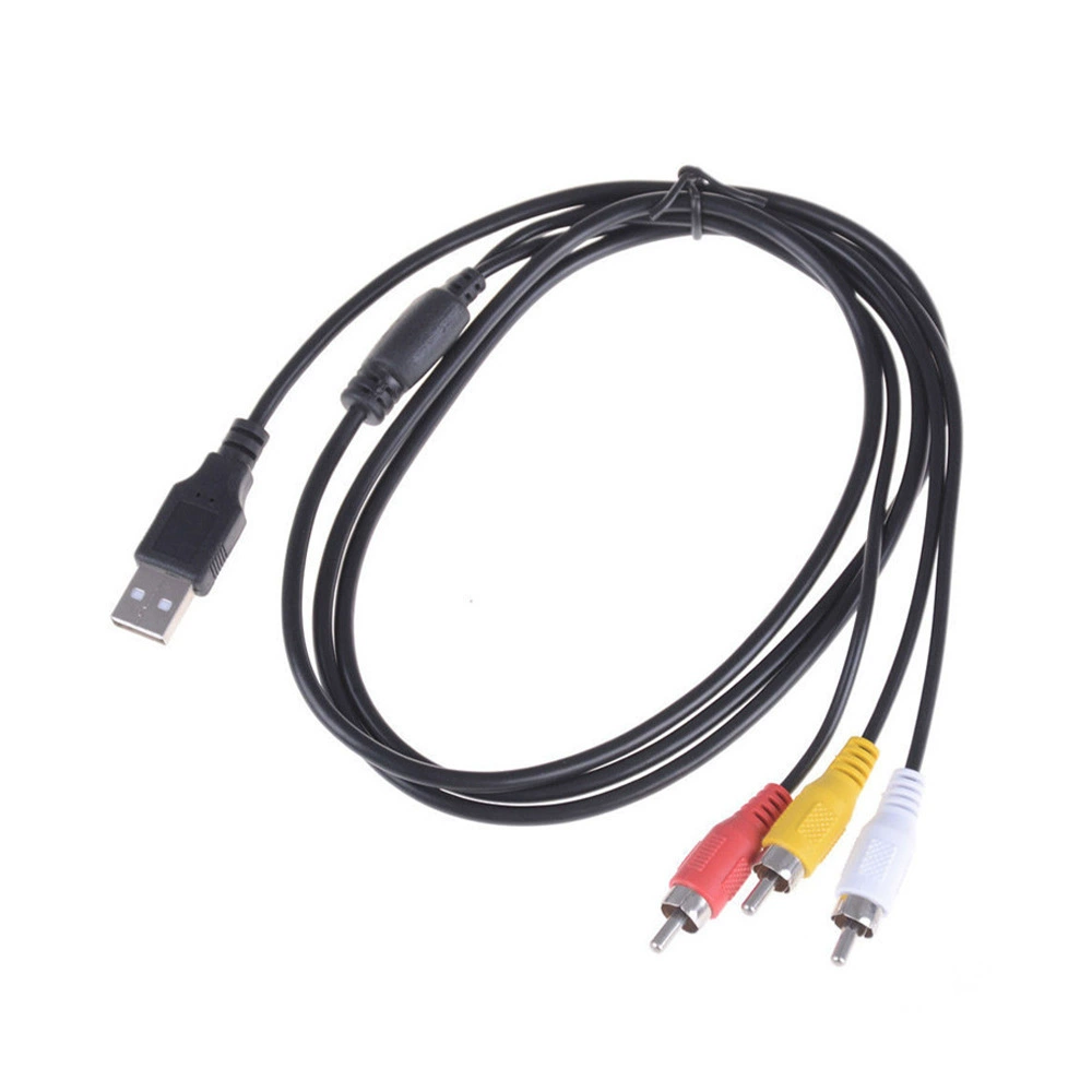 USB-кабель Sanlian AV 3RCA (красный, желтый и белый) для аудио/видео, набор кабелей для приставки/TV