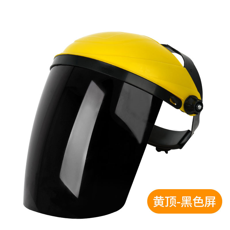 máscara facial protectora soldadura eléctrica, corte y pulido sombrero de soldadura portátil anti-impacto máscara facial completa para soldador de pesticidas