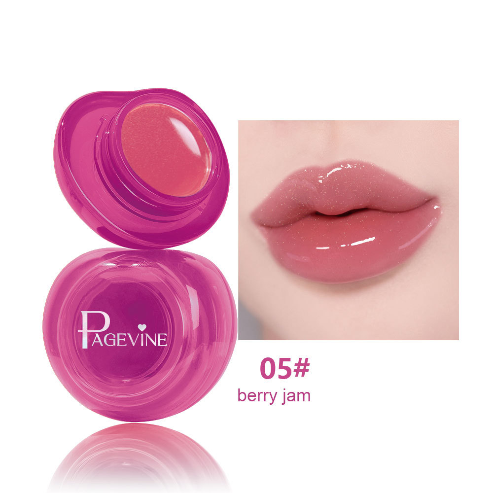 Transfronterizo PAGE VINE Crystal Jelly Crema de doble uso para labios y mejillas Espejo de agua y brillo para sostener el maquillaje para mostrar brillo de esmalte de labios rubor image 10