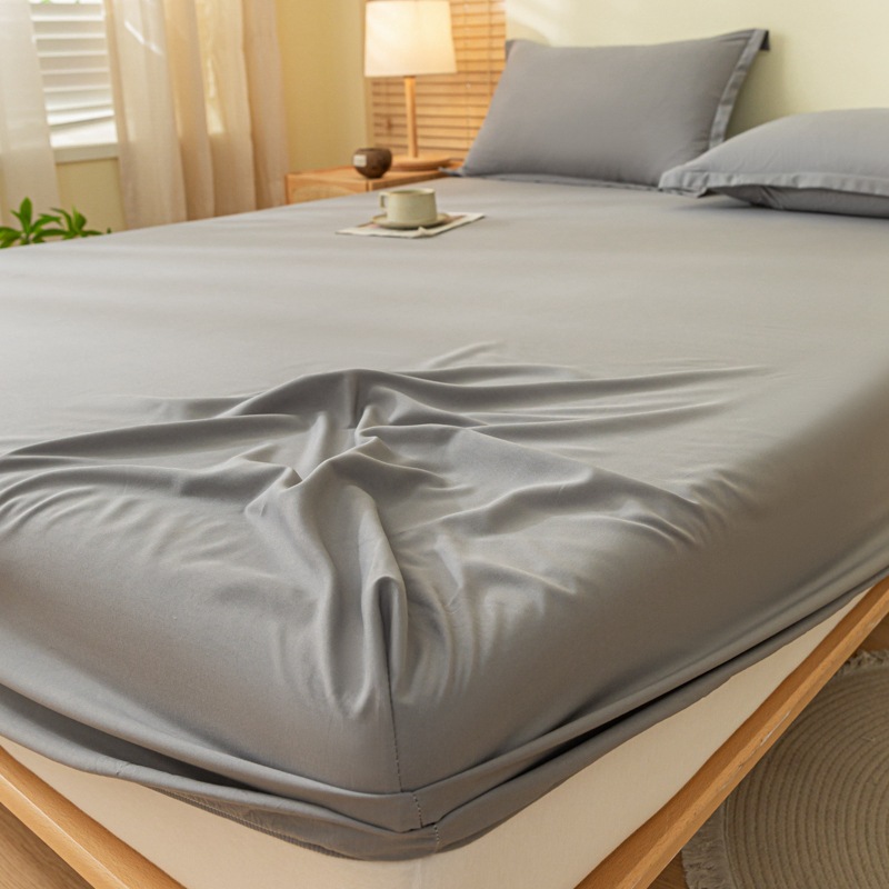 Cross-Border Solid Color Non-Slip Three-Piece Set for All Seasons, Dust-Proof and Dirt-Proof Simmons Mattress Protector, Specially Designed for Foreign Trade