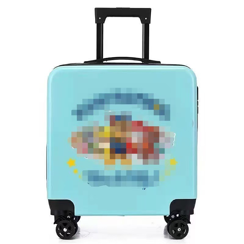 Maleta infantil de gran capacidad de 20 pulgadas con logotipo personalizable, maleta con ruedas versátil para uso diario, maleta de viaje al por mayor