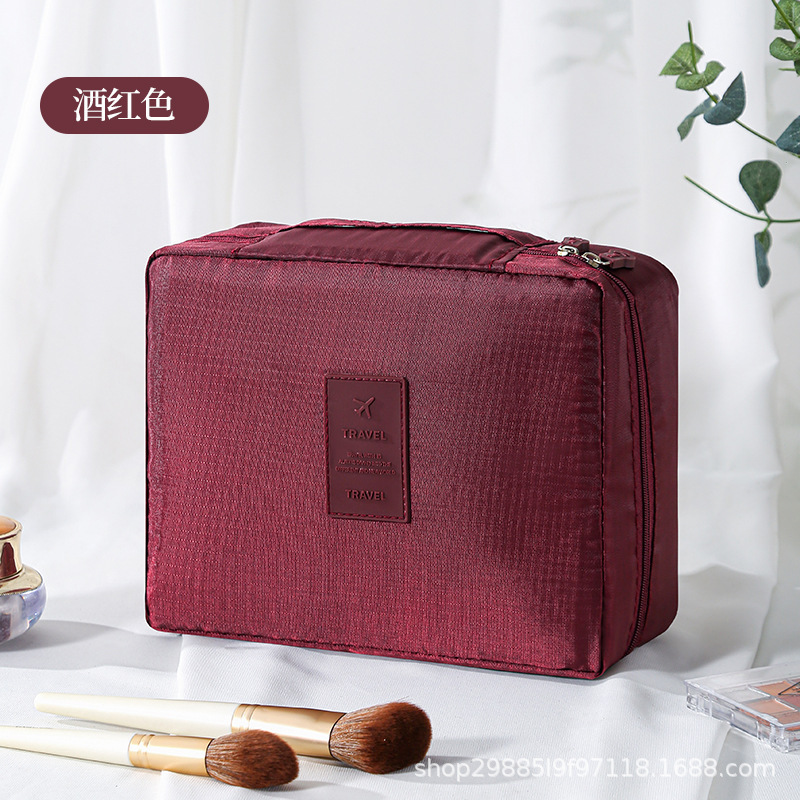 Gran capacidad de segunda generación nueva bolsa de lavado coreana bolsa de maquillaje bolsa de almacenamiento portátil multifuncional bolsa cuadrada bolsa de almacenamiento