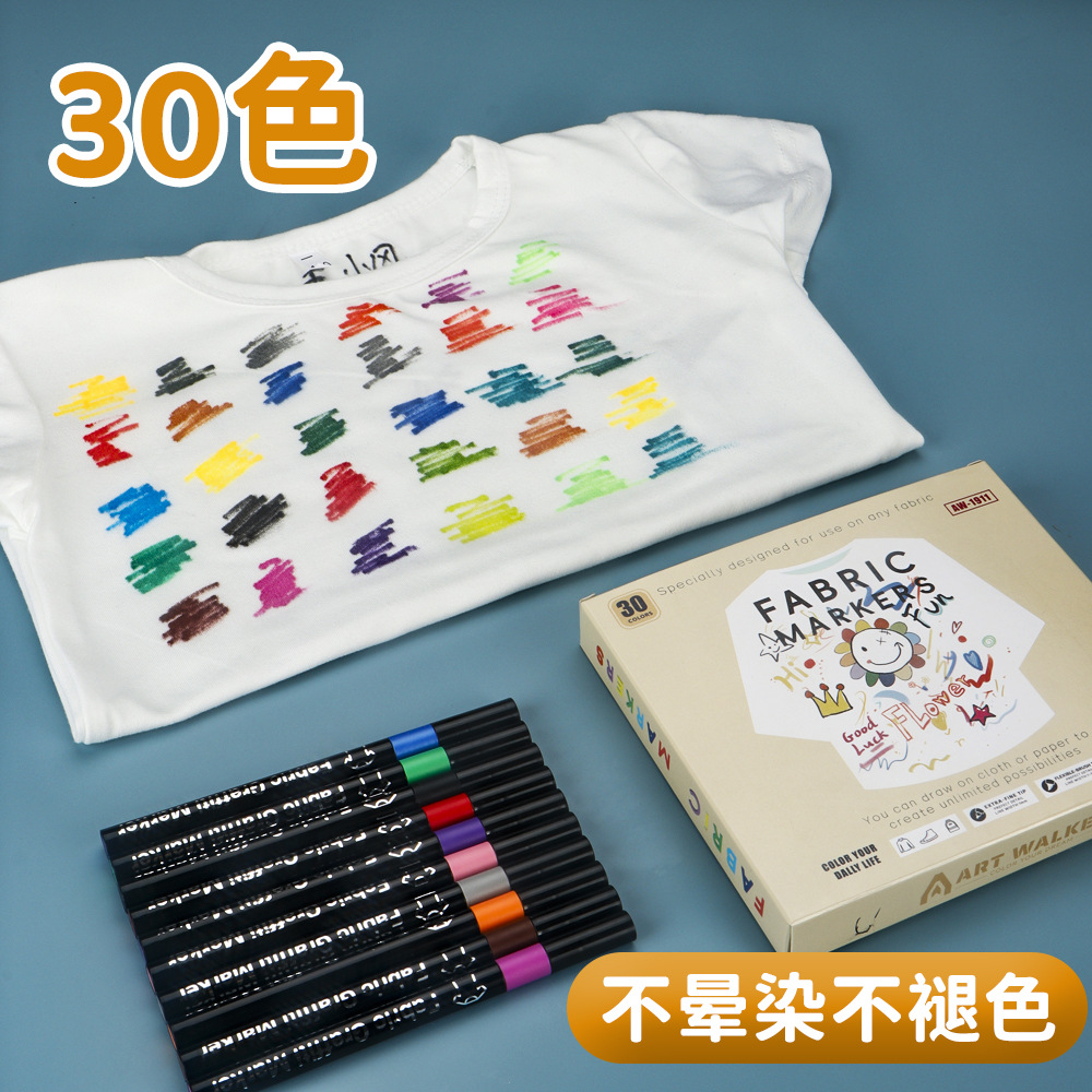Tela de pintura marcador de tela conjunto de ropa zapatos DIY creativo marcador impermeable no se desvanece