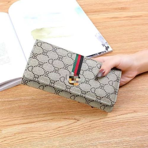 Wholesale New European and American Foreign Trade Women's Long Wallet Simple Multi-functional Clasp Soft Leather Purse Fashion Women's Long Bag