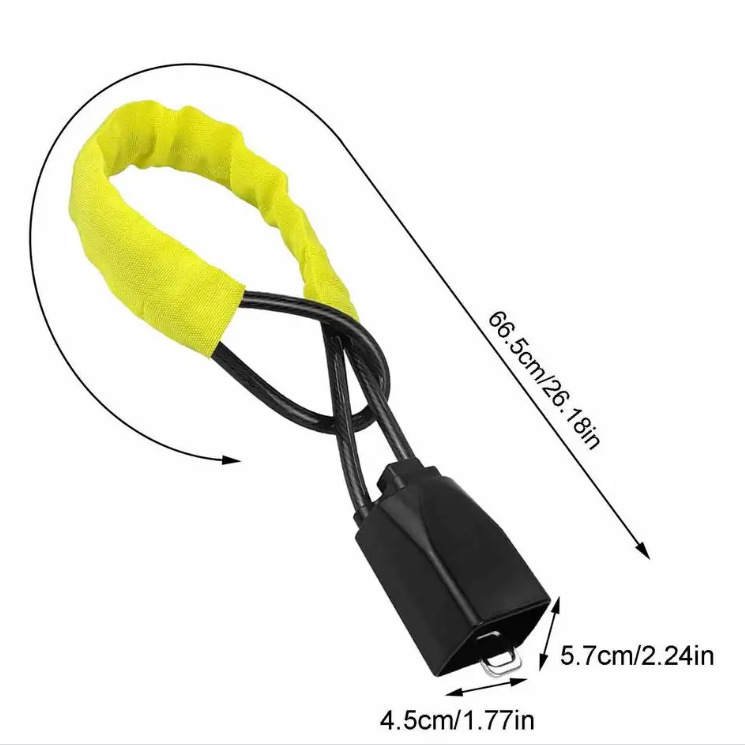 Car Steering Wheel Lock Wire Rope Safety Belt Lock Protector with Buckle Lock Car Safety Lock Anti-Theft