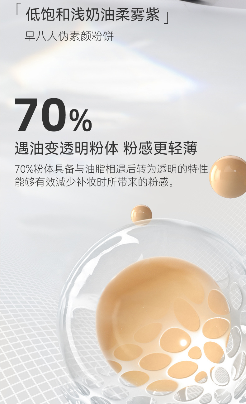 NOVO Light, translucent, feather-like setting Powder Compact, contouring, concealing, waterproof, sweat-proof, non-sticky powder, dry and wet dual-purpose student loose powder undefined