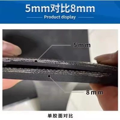 Avtomobil döşəmə paspasları Floor Shock-Absorbing Mat Rubber - 17m-width-8mm-thick-3-layers-plus-lines-length-1m