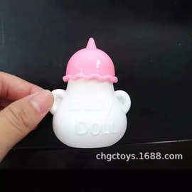 7.5cm高塑料玩具奶瓶 肥童公仔娃娃过家家配件9.4g