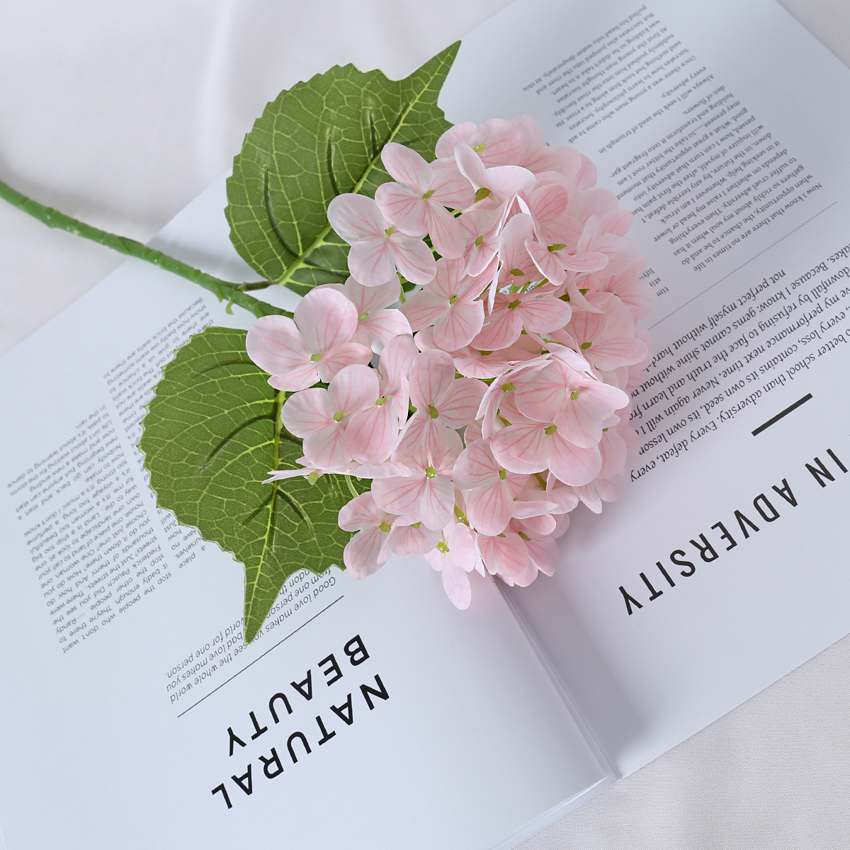 Humectante 3D gran hortenida imitación de flores 72 piezas decoración floral hotel diseño de boda de película de flores falsas hortenida