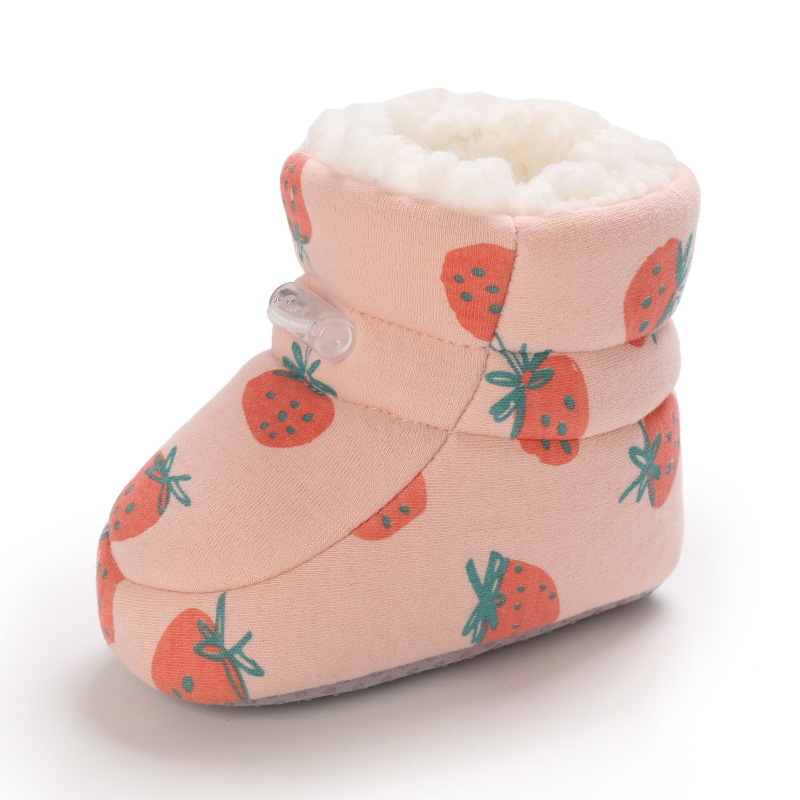 Li Haisheng zapatos de algodón de bebé de invierno 0-1 años de edad niños y niñas de dibujos animados lindo casual cálido Niño Zapatos