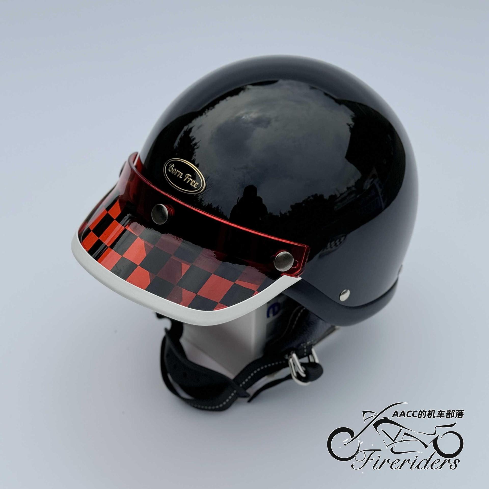 Helmet Accessories: Long Visor Suitable for Three-Clasp Helmets, Universal Type, Fits Three-Quarter Helmets and Half Helmets