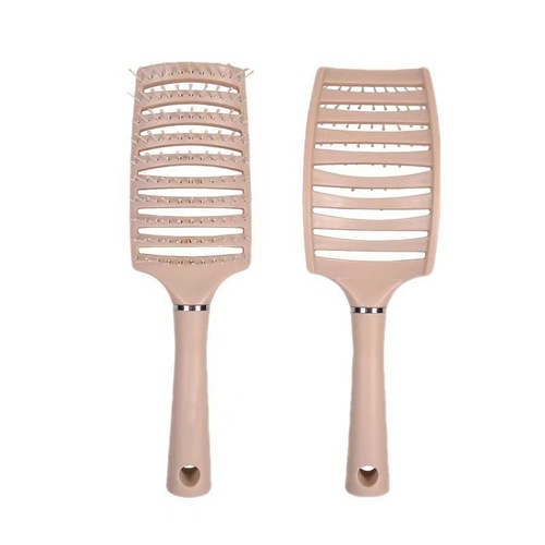 Shape fluffy ribs curved high skull large curved comb for women and men curly hair salon rib comb wide tooth hair smoothing massage comb