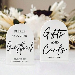 No. 927 Acrylic Wedding Decoration Banquet Table Sign Reception Wedding Patty Table Seat Card Large Stand Sign