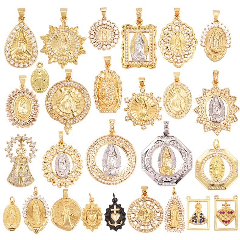 17*24mm, 20 * 23mm Jewelry Making Size DIY Jewelry Accessories Classification 1 Piece 17*24mm 20 * 23mm Copper Human Pendant
