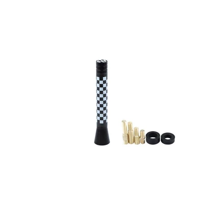 Suitable for Bmw Mini vehicle antenna - short-black-and-white-plaid-style