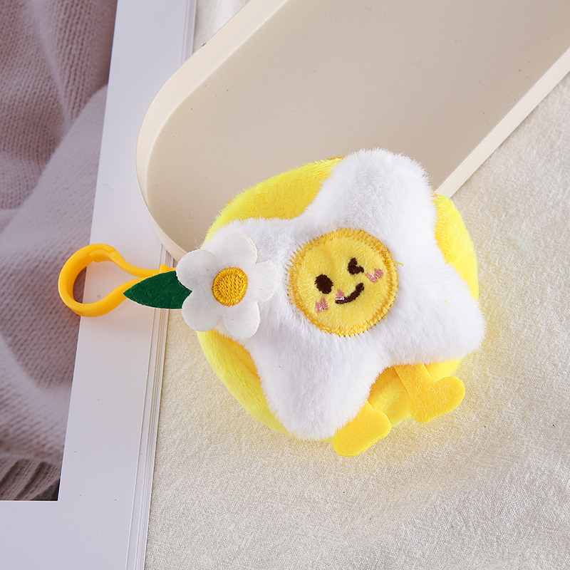 Poached egg coin purse