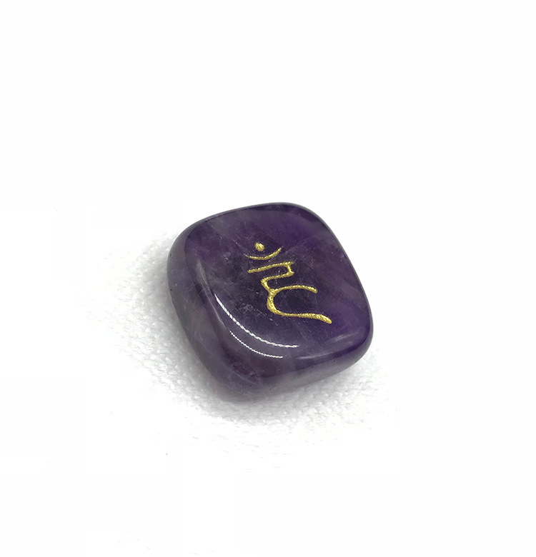 Pink Crystal Tiger's Eye Stone Amethyst White Crystal Seven Chakra Energy Healing Stone Aura Symbol display picture 1