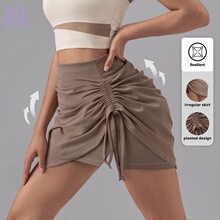 W 76334 Wrinkle Detail Yoga Skirt �����˶���ȹ �羳ŷ��