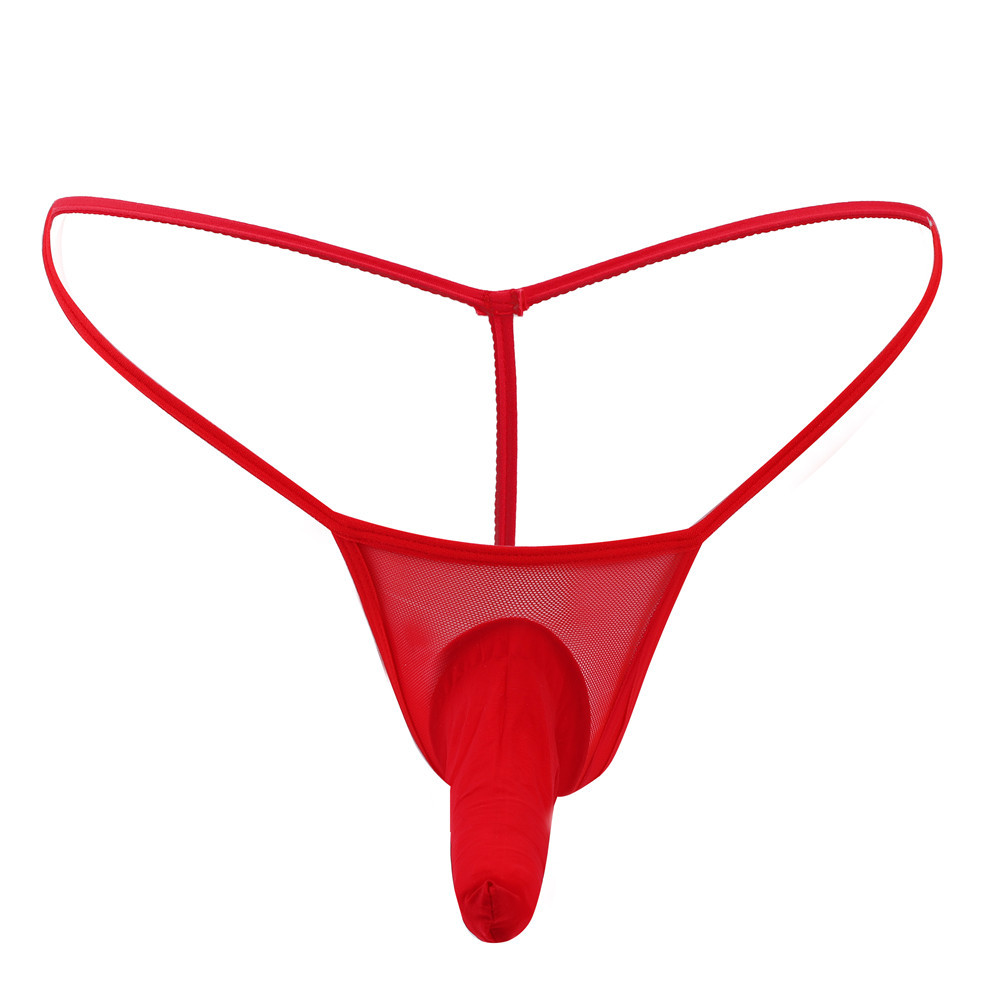 Vyriškos seksualios permatomos tinklelio stringų kelnaitės_voghion.com