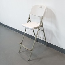 便携式折叠酒吧椅子前台椅简易高脚凳椅休闲靠背餐椅吧台椅可折叠