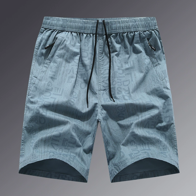 2024 Заводская хлопчатобумажная повседневная модная шорты для мужчин летом тонкая внешняя одежда свободные прямые брюки