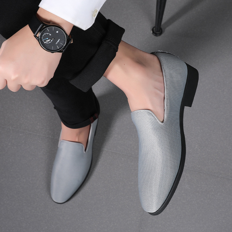 Neue Slip-On-Schuhe in großer Größe, Mesh-Stoff, lässig, vier Jahreszeiten, leichtes Fuß-Set für Herren, faule Halbschuhe, Herrenschuhe_voghion.com