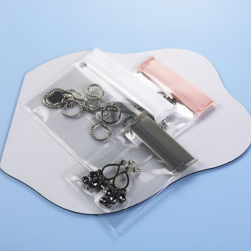 Small and Fresh EVA Accessory Bag Bracelet Necklace Earring Jewelry Packaging Bag Anti-Oxidation Self-Sealing Bag Jewelry Storage Bag