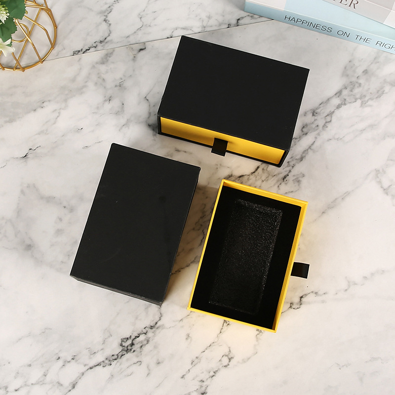 Caja de regalo de tipo cajón personalizada caja de embalaje de tipo libro con tapa de tapa de cielo y tierra impresa caja de color de cubierta dura de tipo cajón