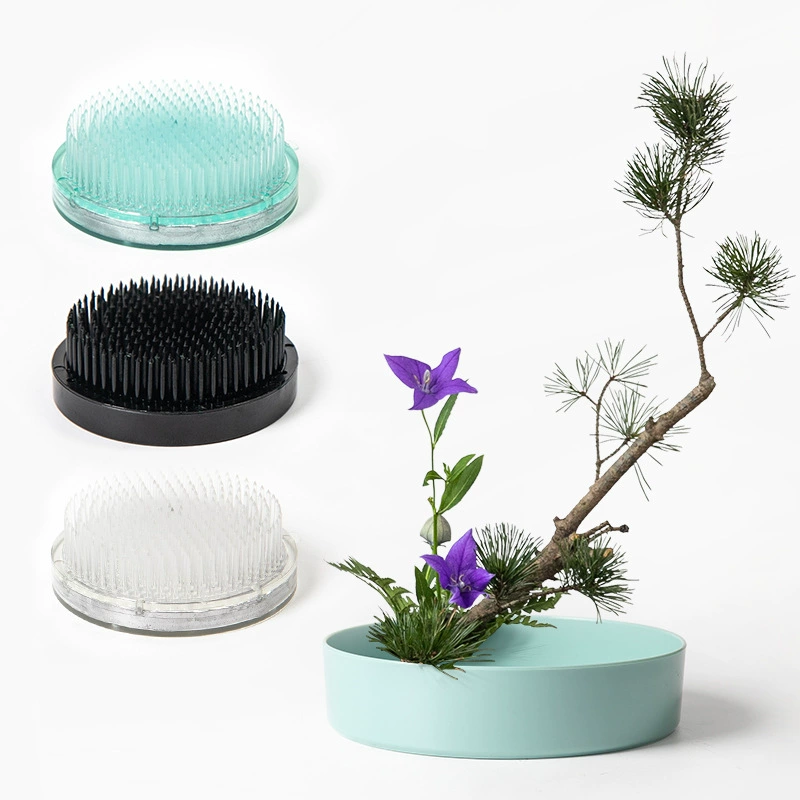 Темно-синее цветочное устройство армированное основание из сплава Цзяньшань пластиковое устройство для композиции цветов Китайская японская Цветочная композиция фиксированный инструмент артефакт