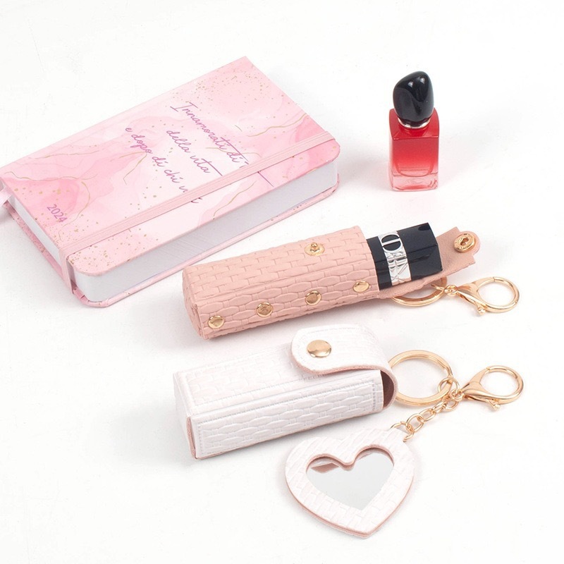 Lipstick pouch, small portable makeup bag, gift snakeskin bag, keychain, mini lipstick storage bag, cross-border portable
