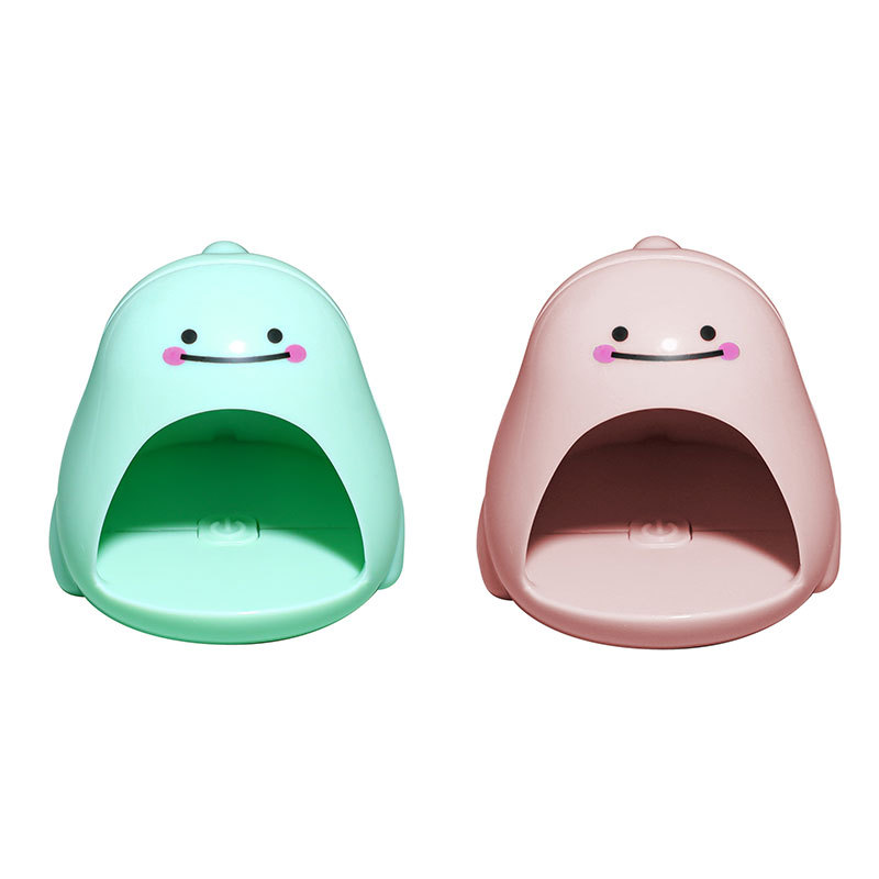 Lámpara para Uñas Mini Dinosaurio, Compacta, USB, Secado Rápido, Sin Quemaduras