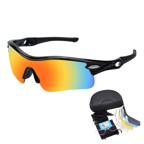 Cross-border radar cycling glasses, fishing glasses, mountaineering night vision goggles, running glasses, anti-UV polarized set