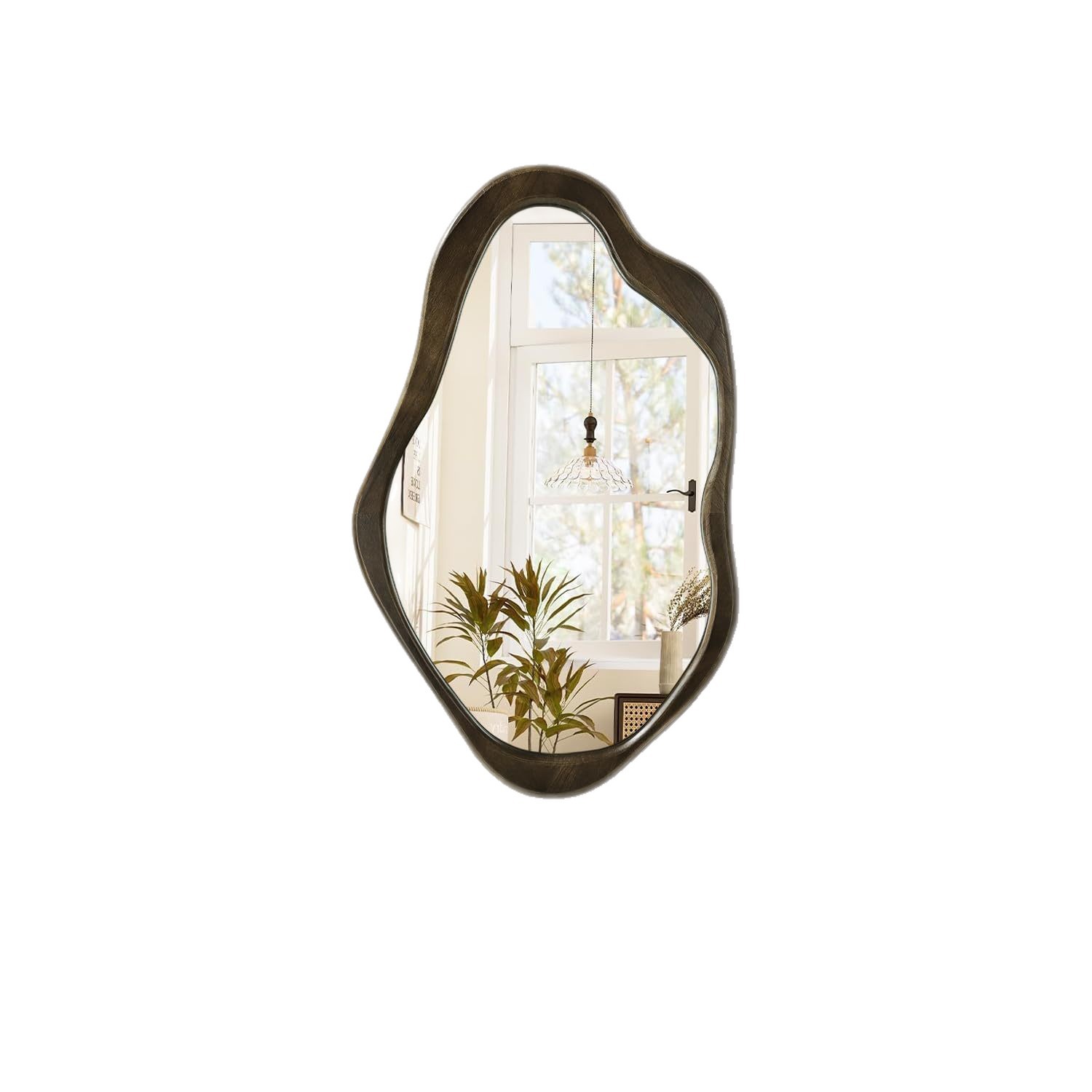 Espejo templado antiguo todo tipo de espejo de madera sólida pared tipo de vestir espejo de vestir pared de vestir espejo de decoración de porche espejo de cuerpo entero espejo