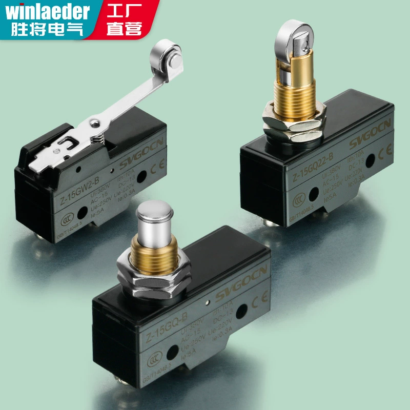 Z-15GW2-B микропереключатель с самовозвратом, серебряный контакт, 250 В, концевой выключатель хода, микропереключатель хода