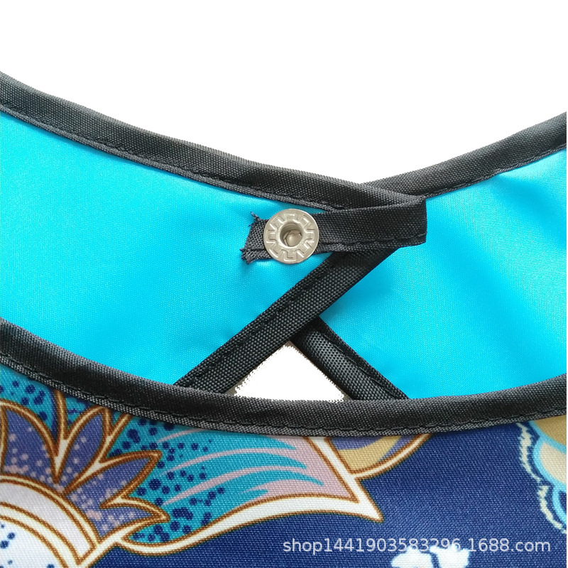 Suministro transfronterizo de ancianos babero de comida Toalla de saliva babero adulto moda en stock fábrica de Ventas Directas logotipo imprimible