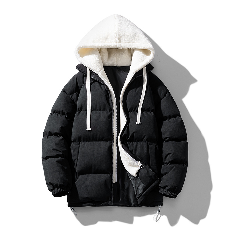 Classic hot selling men's matching hats fake two-piece down clothing fashion_voghion.com