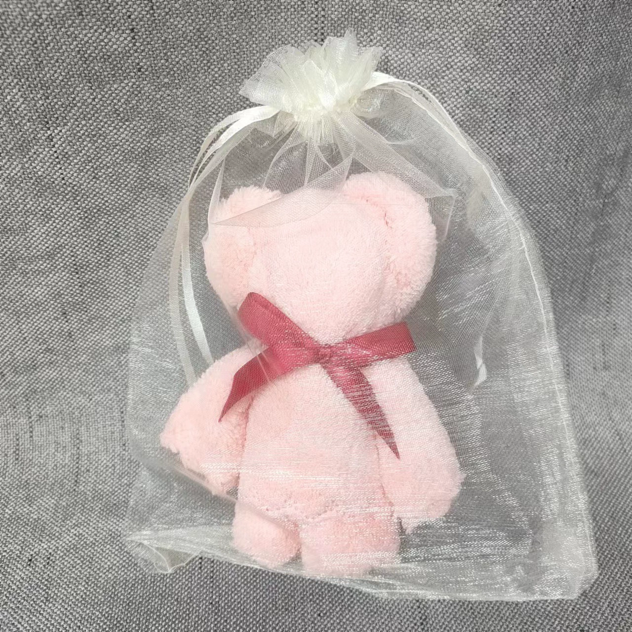 Small coral towel, with little bears, Birthday gift, wholesale