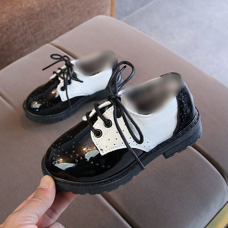 Children's fashionable shoes for leather shoes for boys